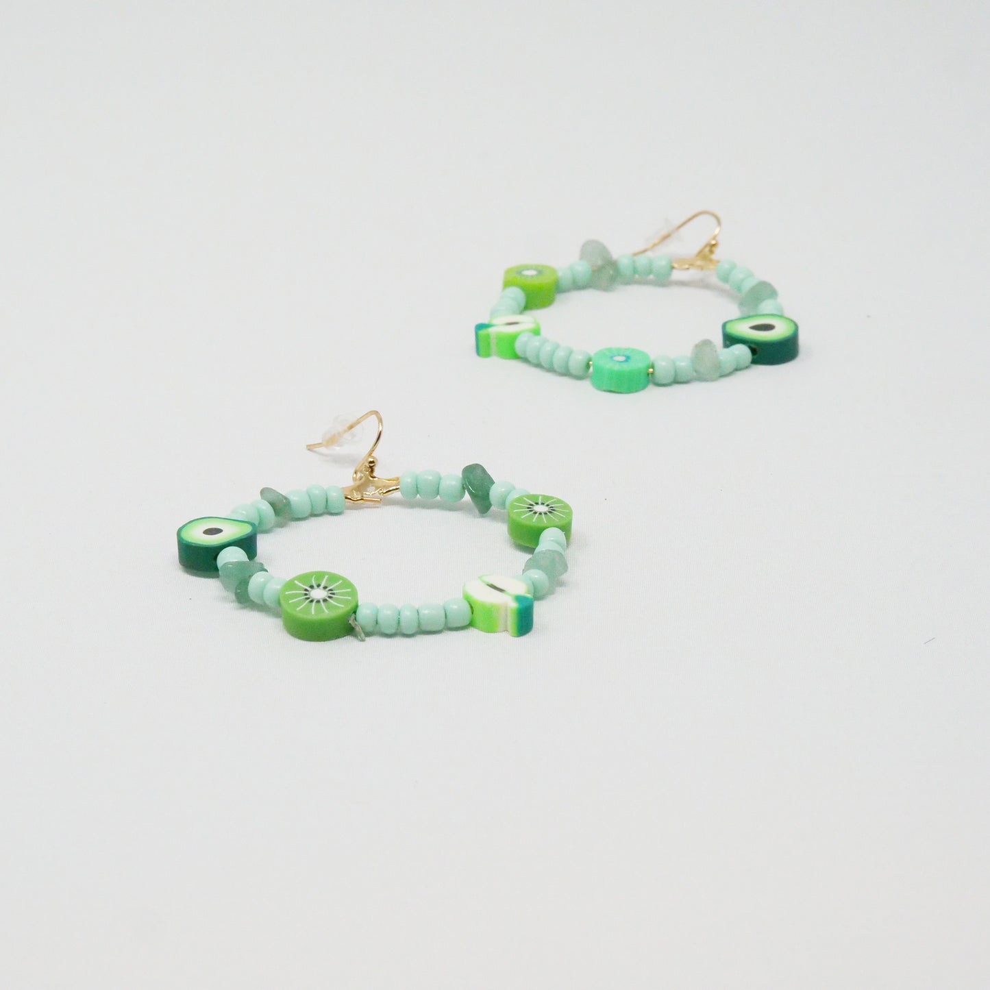 y2k Green Fruity Hoops
