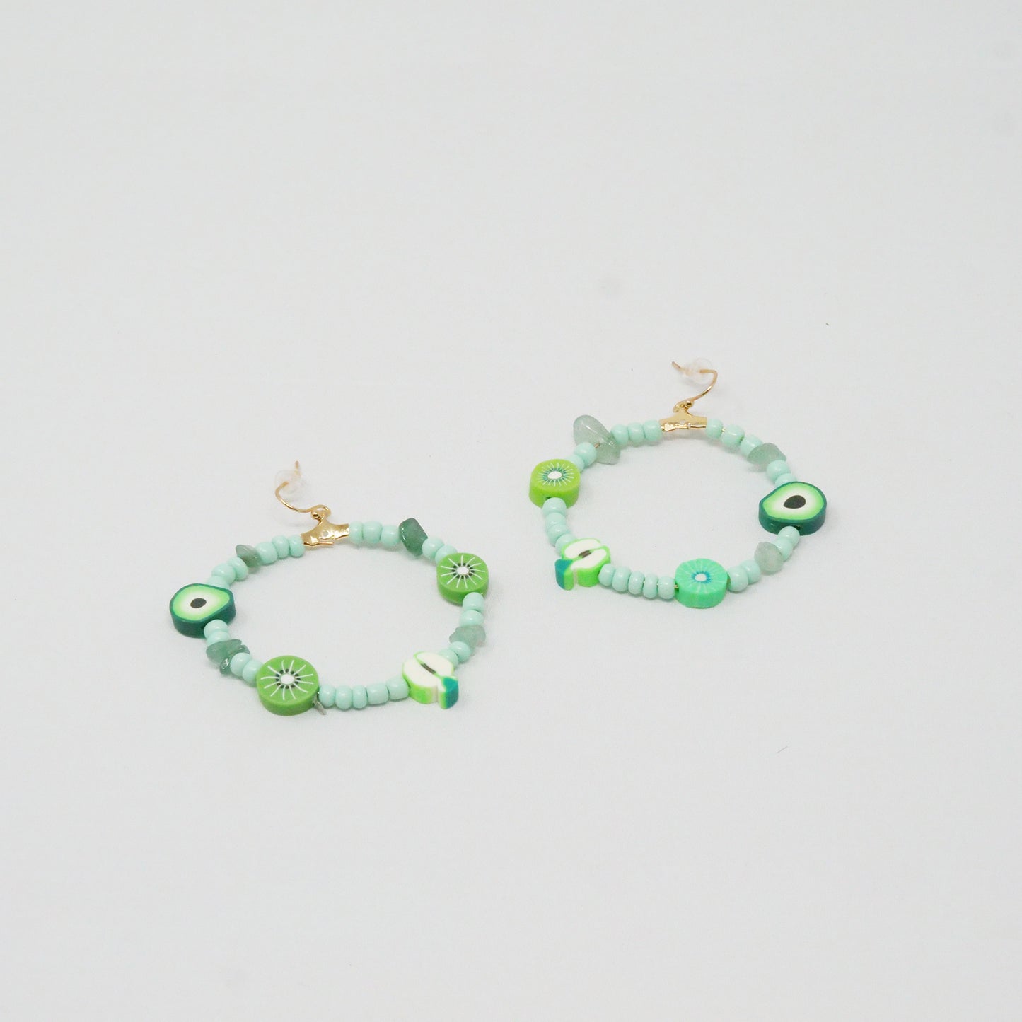 y2k Green Fruity Hoops