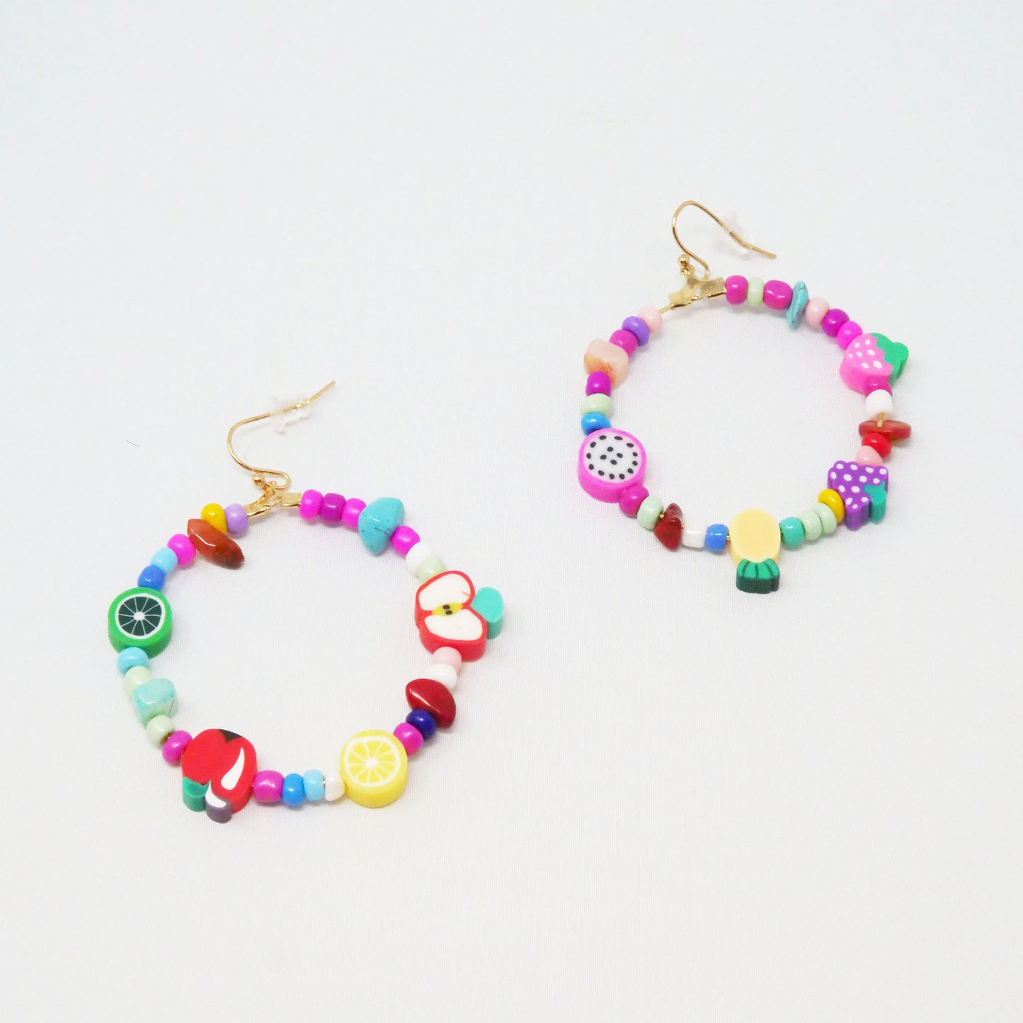 y2k Multi Color Fruity Hoops