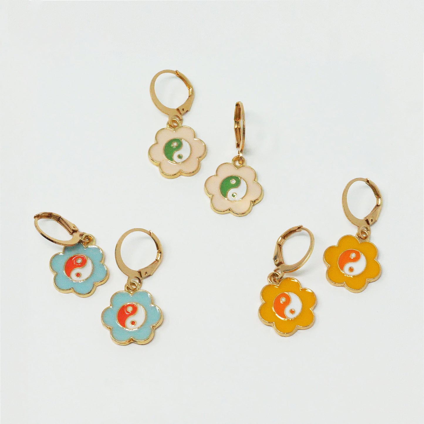 Pastel Ying Yang Earring Bundle