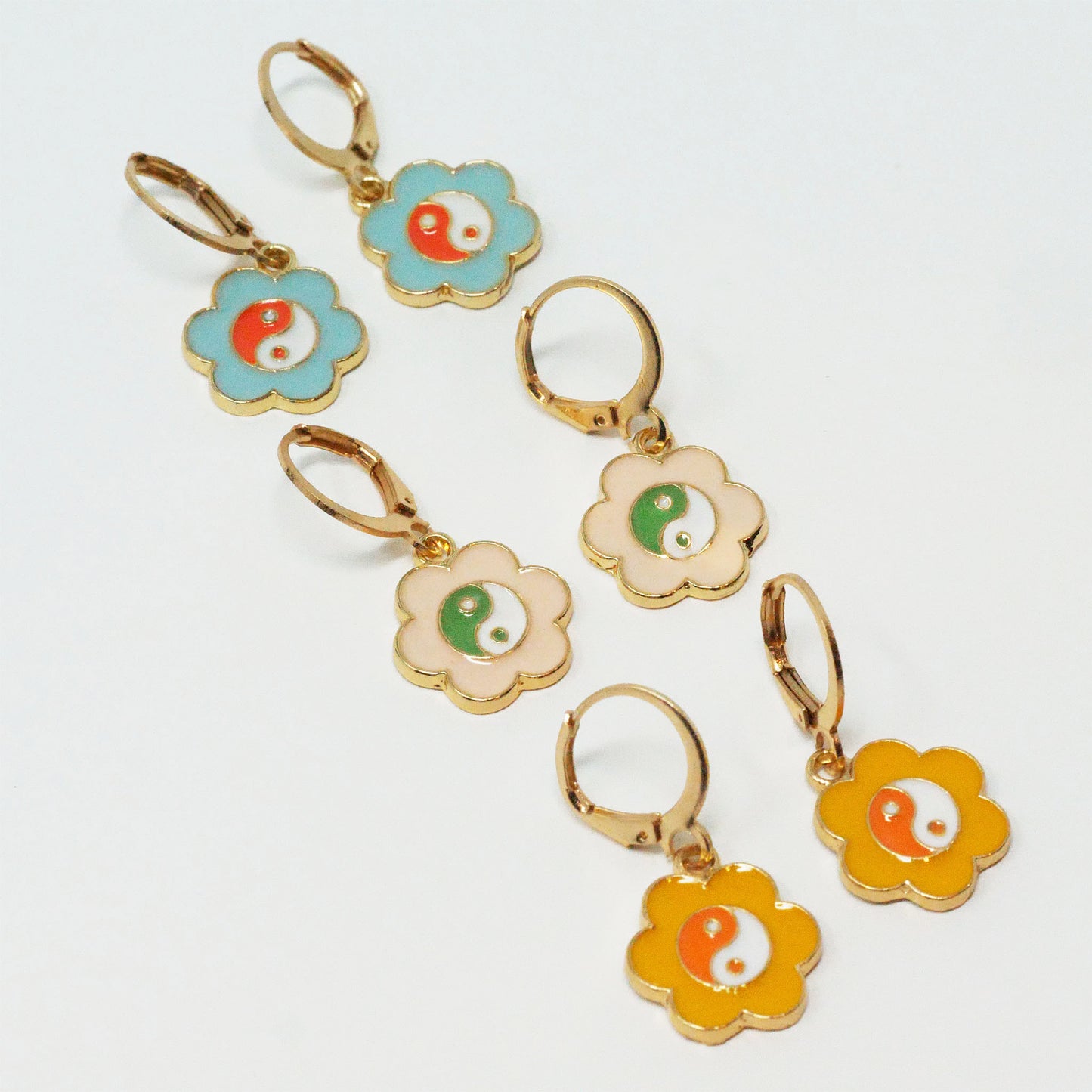 Pastel Ying Yang Earring Bundle