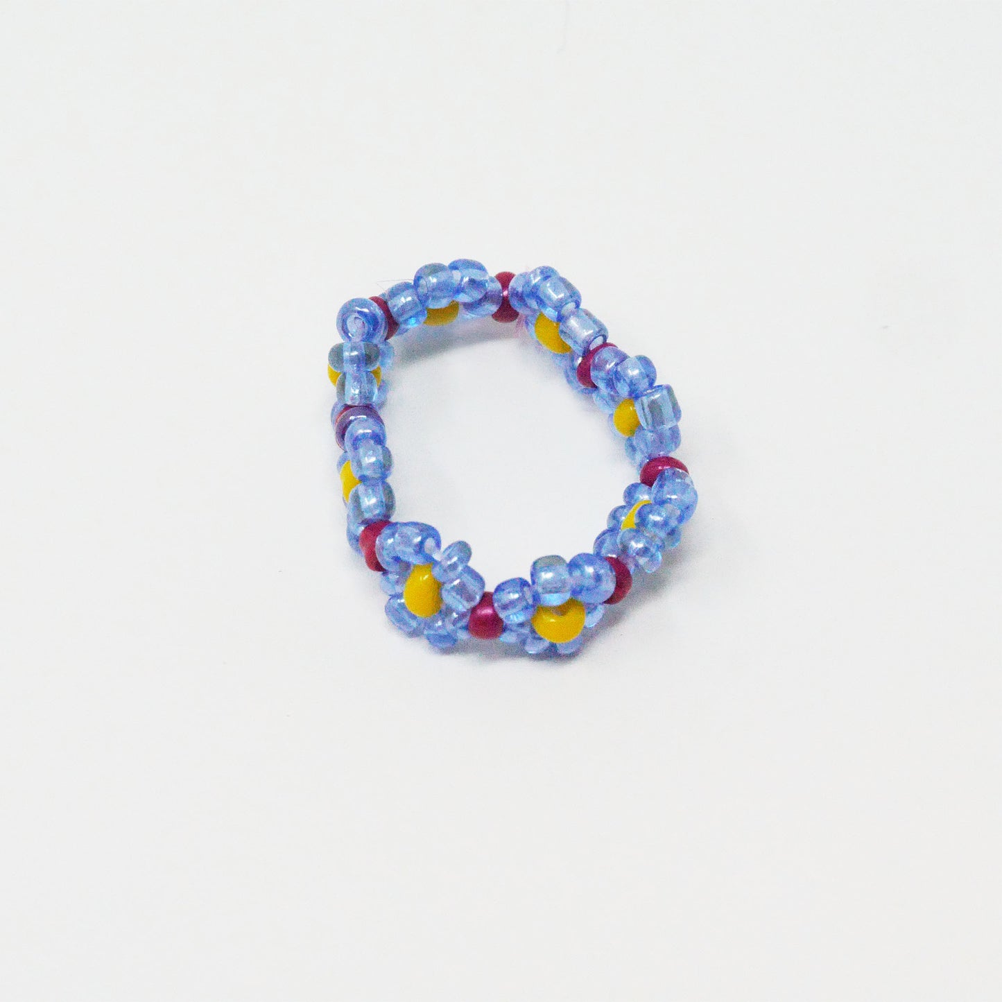 Thick Purple Daisy Ring