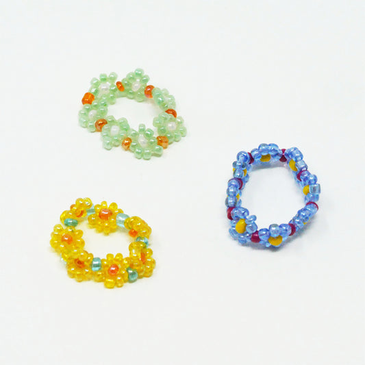 Thick Daisy Ring Bundle