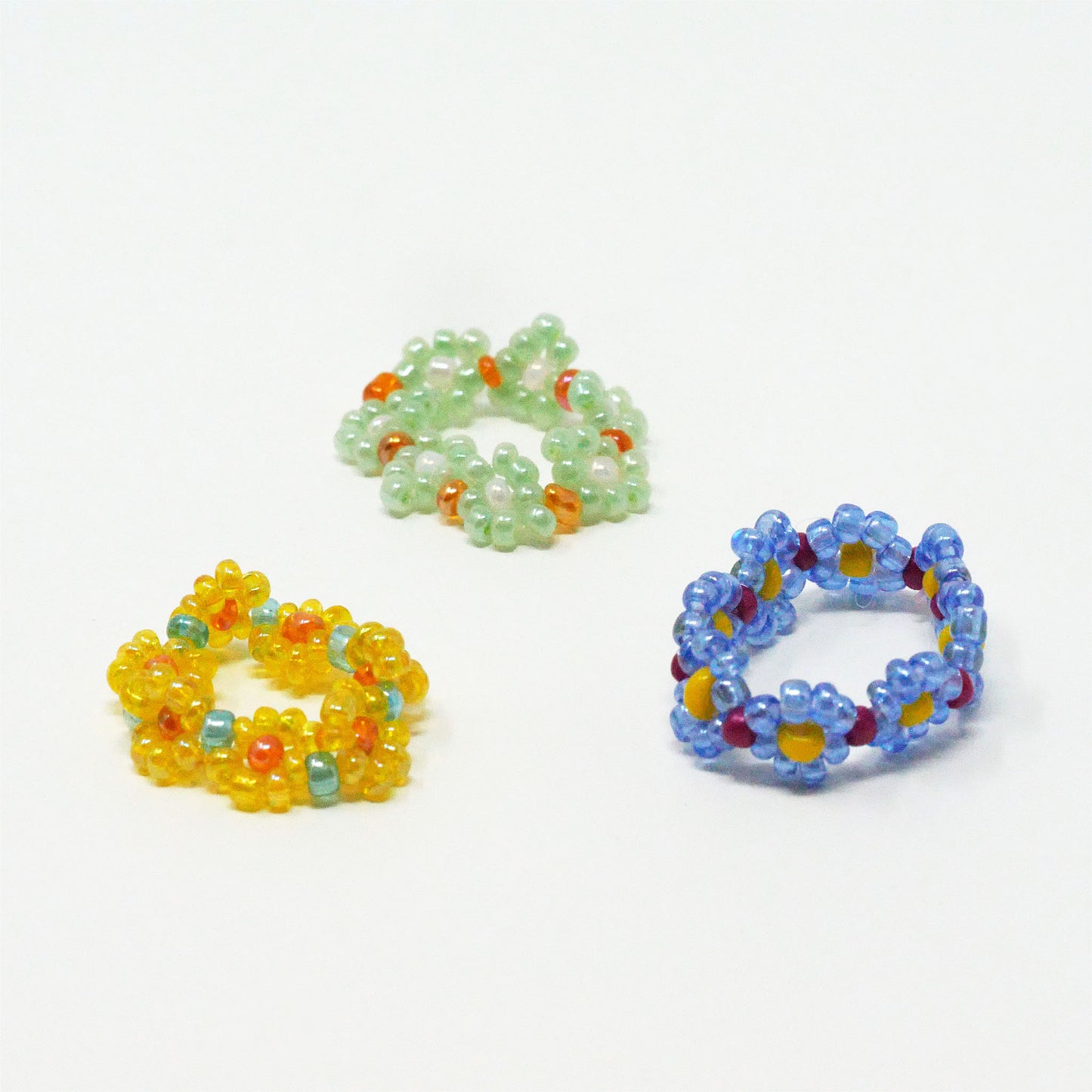 Thick Daisy Ring Bundle