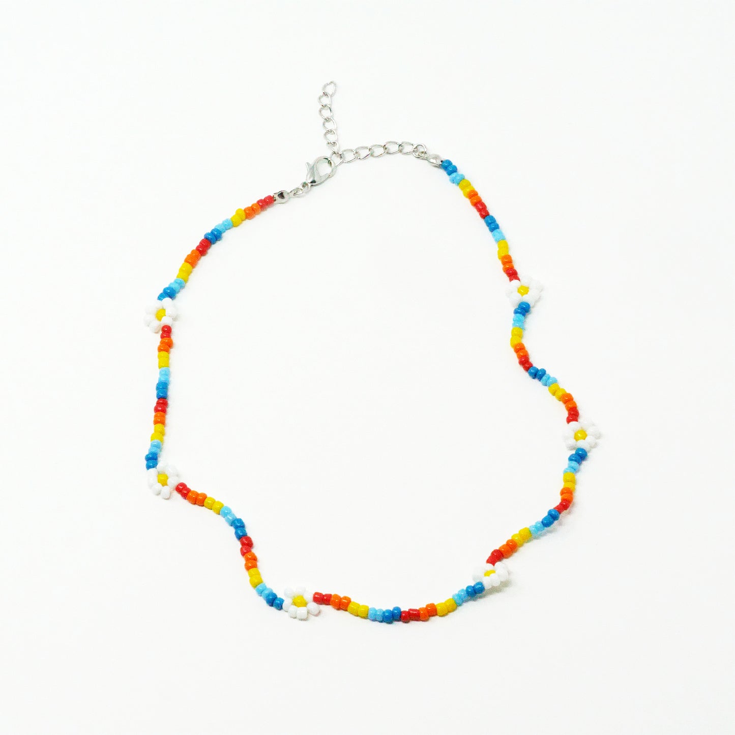 Tropical Daisy Rainbow Necklace