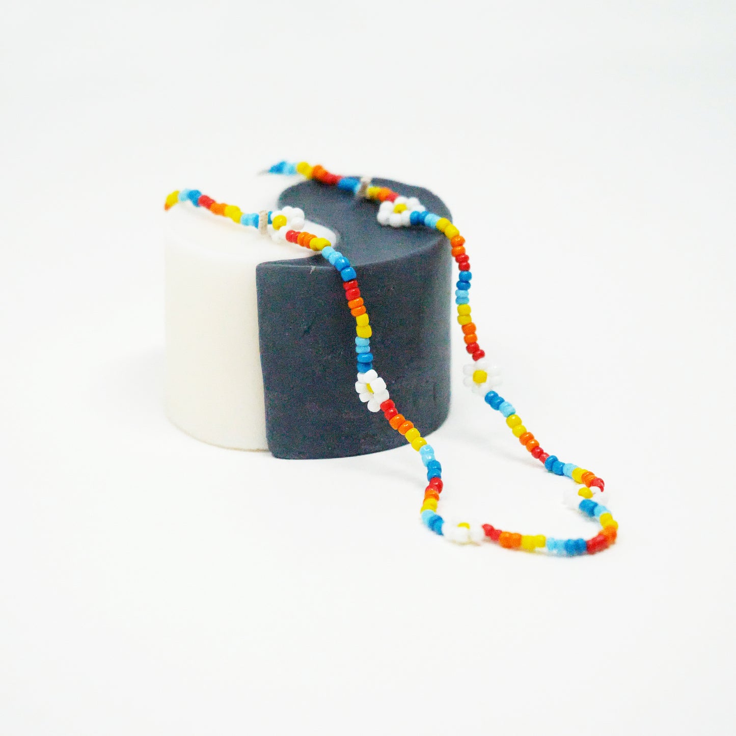 Tropical Daisy Rainbow Necklace