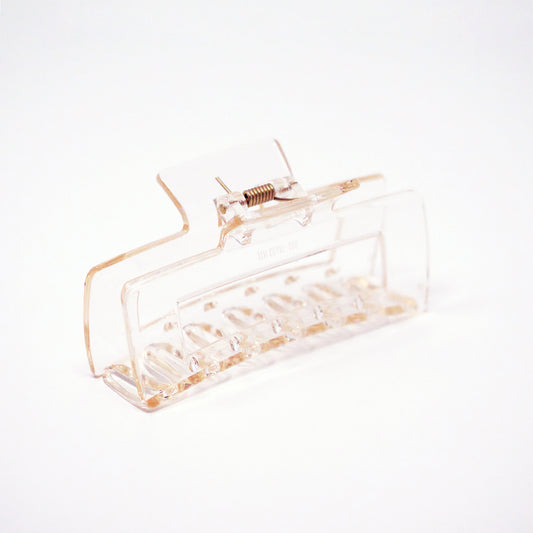 Large Gold Transparent Rectangle Claw