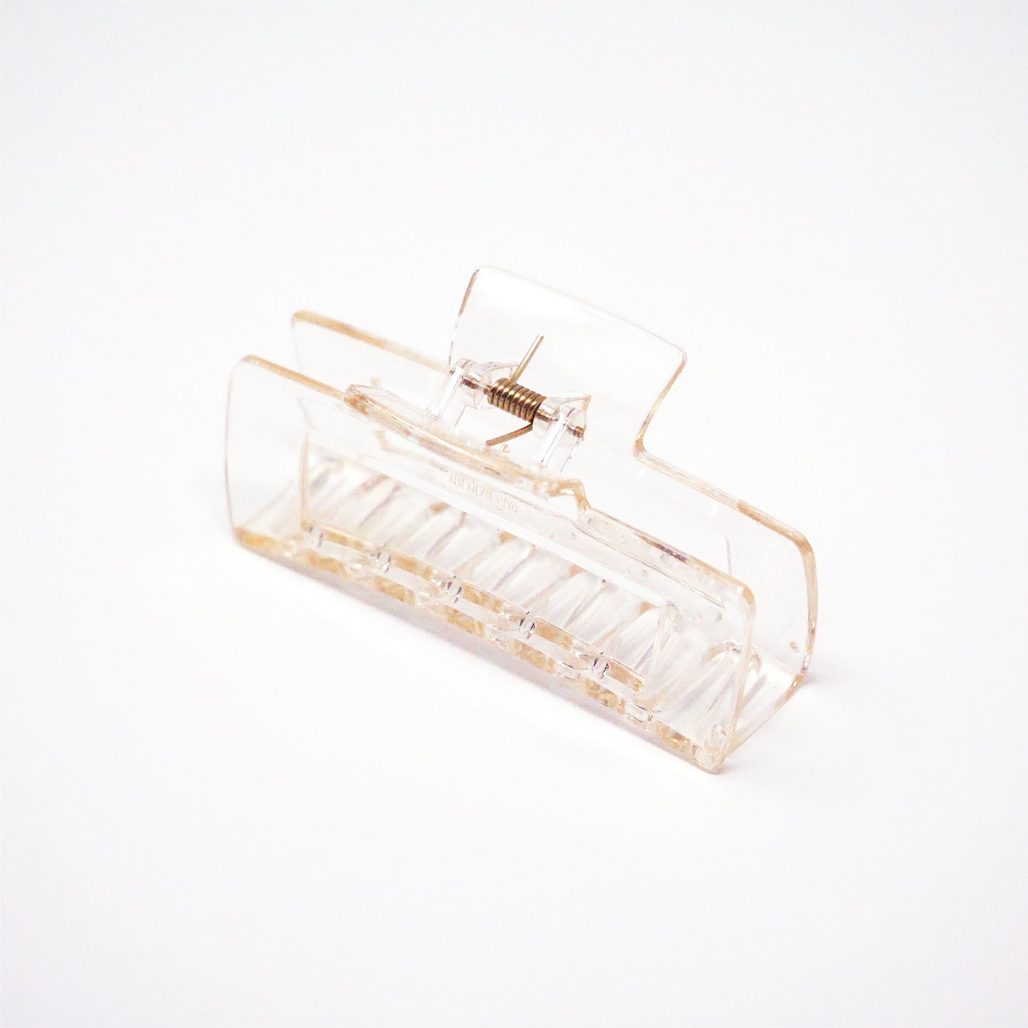 Large Gold Transparent Rectangle Claw