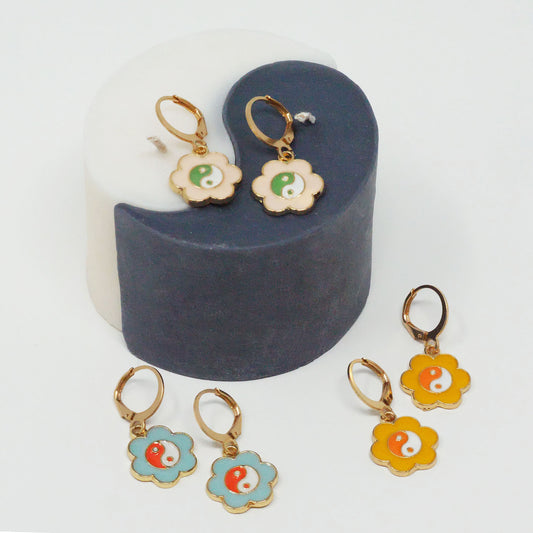 Pastel Ying Yang Earring Bundle