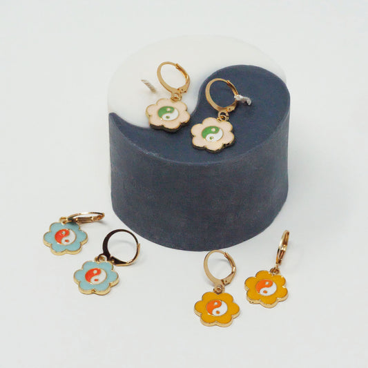 Pastel Ying Yang Earring Bundle