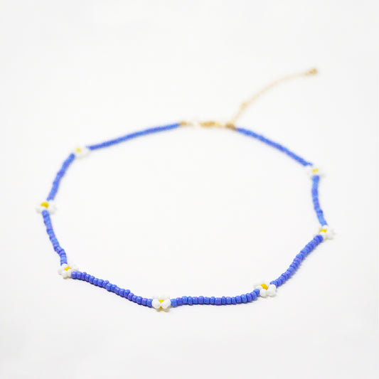 Blue Daisy Choker