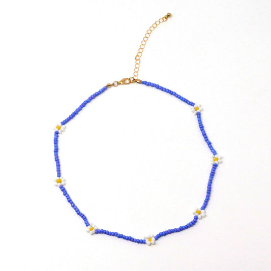 Blue Daisy Choker