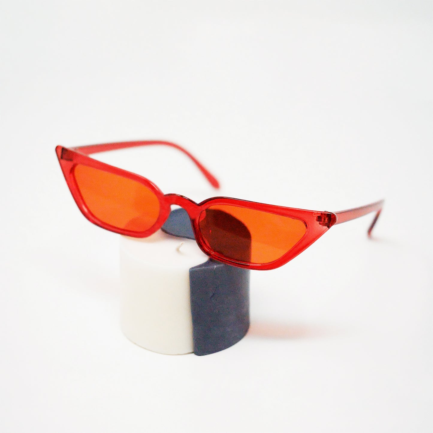 Flame Red Cat Glasses